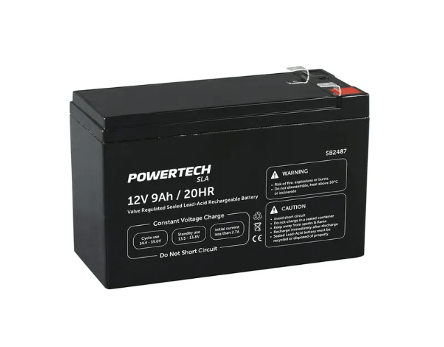 Local Kiwi Deals Electronics Powertech 12V 9Ah SLA Battery for Ride on Cars SB2487