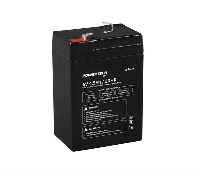 Local Kiwi Deals Electronics Powertech 6V 4.5Ah SLA Battery SB2496