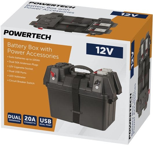 Local Kiwi Deals Electronics Powertech Battery Box with Power Accessories