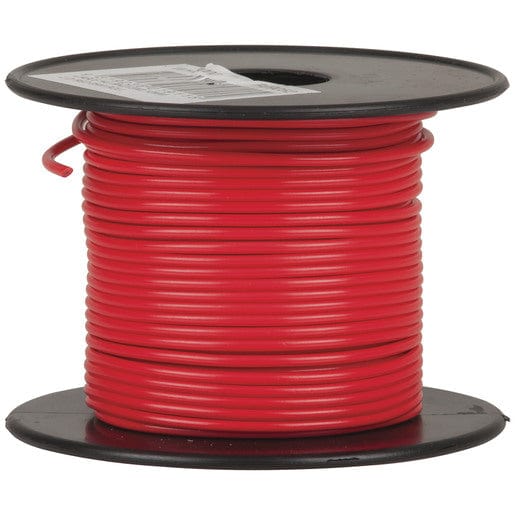 Local Kiwi Deals Electronics RED Light Duty Hook-up Wire - 25m