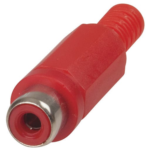 Local Kiwi Deals Electronics RED Plastic Line Socket RCA