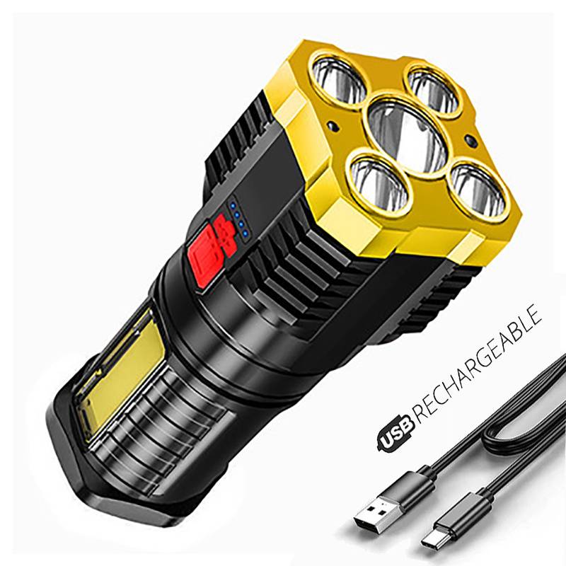 Local Kiwi Deals Electronics USB Charge Flashlight (Hy-912) High power OSL + COB Work Light 4 Modes