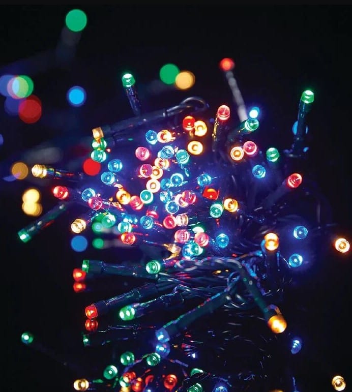 Local Kiwi Deals Electronics Wonderland Plug-in String Lights 17.5m Dark Wire Multi-Coloured 200 LED