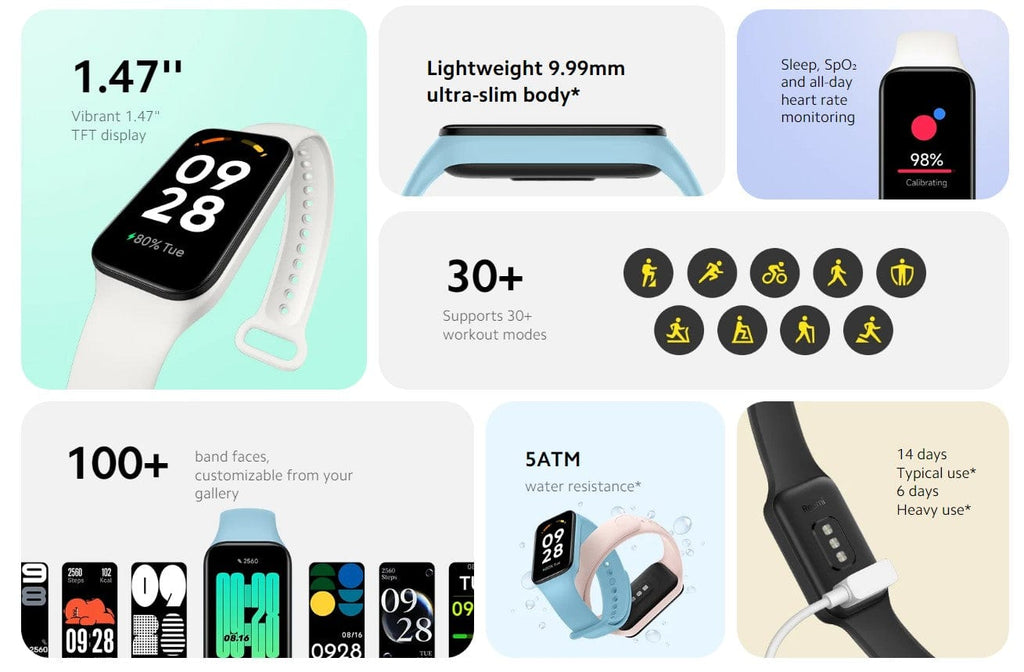 Local Kiwi Deals Electronics Xiaomi Redmi Smart Band 2 Fitness Tracker - Black & Ivory