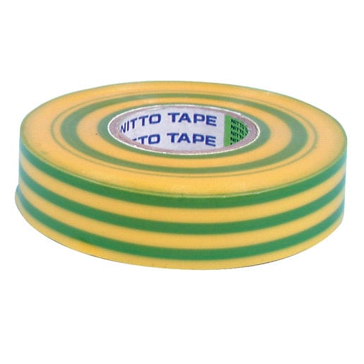 Local Kiwi Deals Electronics YELLOW/GREEN Nitto Insulation Tape - 20m Roll