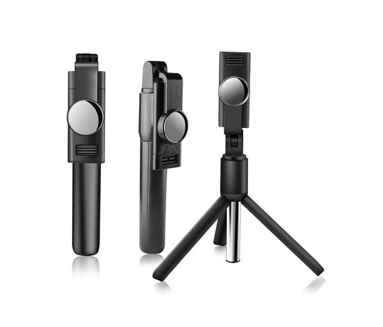 Local Kiwi Deals Foldable Bluetooth Selfie Stick With Remote Control - Black