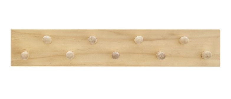 Local Kiwi Deals Fraser Country: Pine 9 Hook Rack - 550 x 100mm