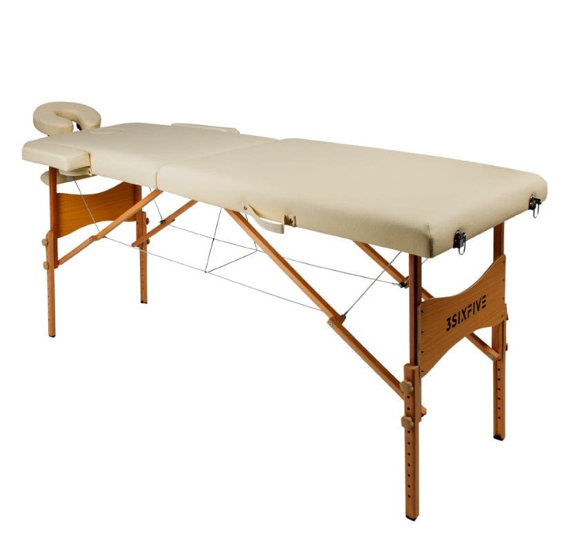 Local Kiwi Deals Furniture and Woodenware 3SIXFIVE Massage Table Wooden - Cream