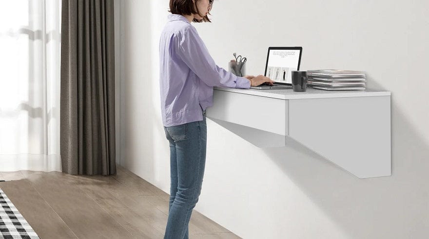 Local Kiwi Deals Gorilla Office: Wall Mounted Desk - White