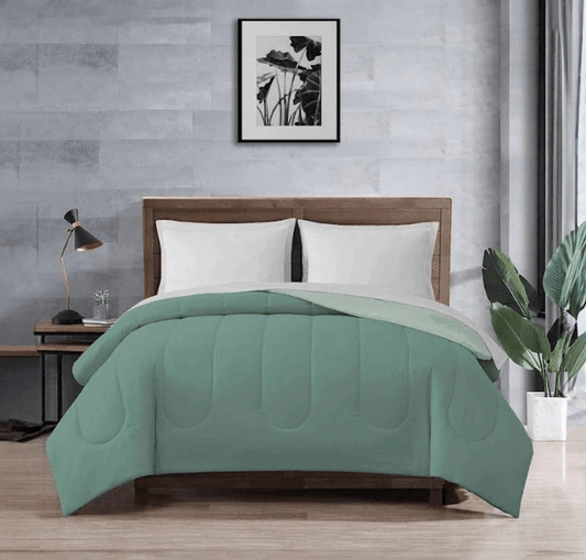 Local Kiwi Deals Green/Peppermint - SG/KSG Galaxy Plain Dyed Reversible Comforter Assorted