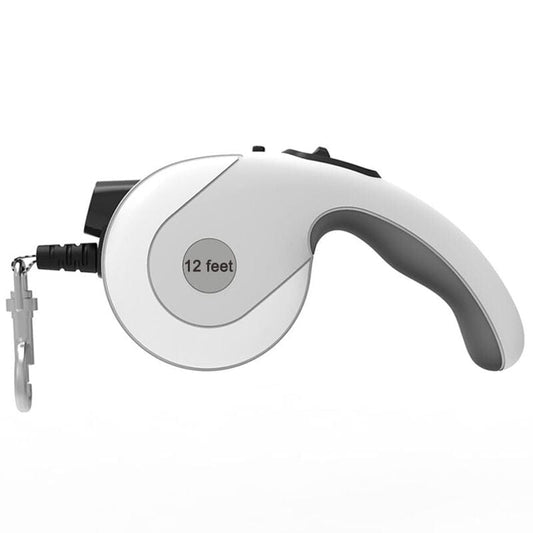 Local Kiwi Deals GREY Retractable Lightweight LED Pet Leash - Medium/Large Dogs
