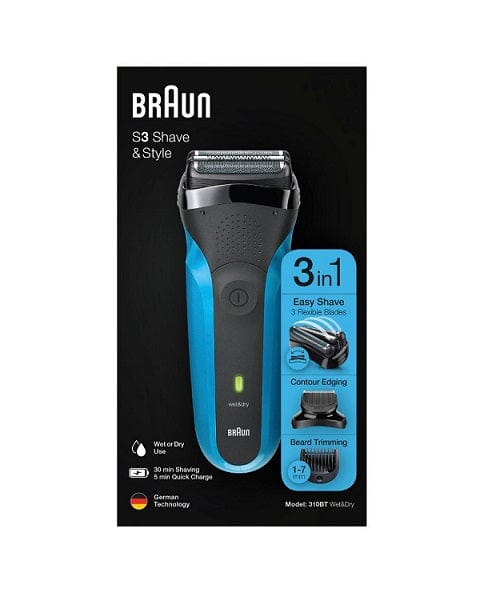 Local Kiwi Deals Hair Clippers & Trimmers BRAUN Series 3 Wet & Dry Shave & Style Electric Shaver