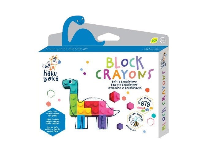Local Kiwi Deals Haku Yoka: Block Crayons - Brachiosaurus