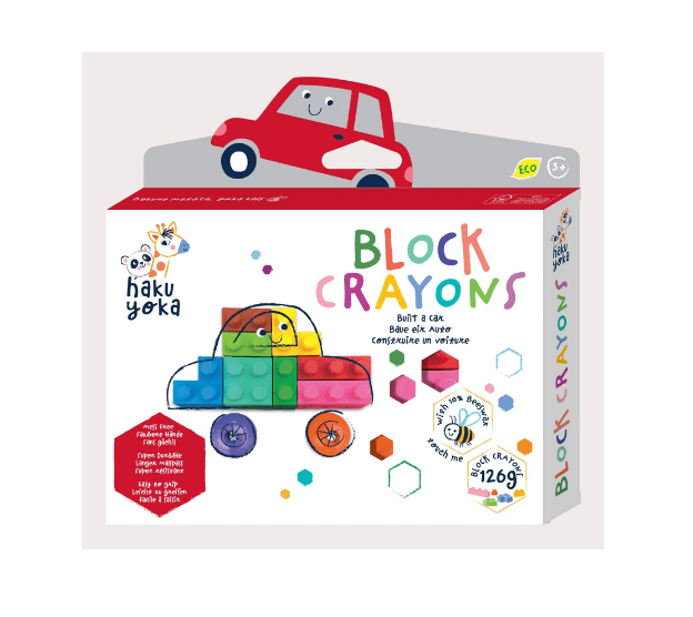 Local Kiwi Deals Haku Yoka: Block Crayons - Car