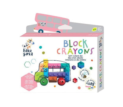 Local Kiwi Deals Haku Yoka: Block Crayons - School Bus