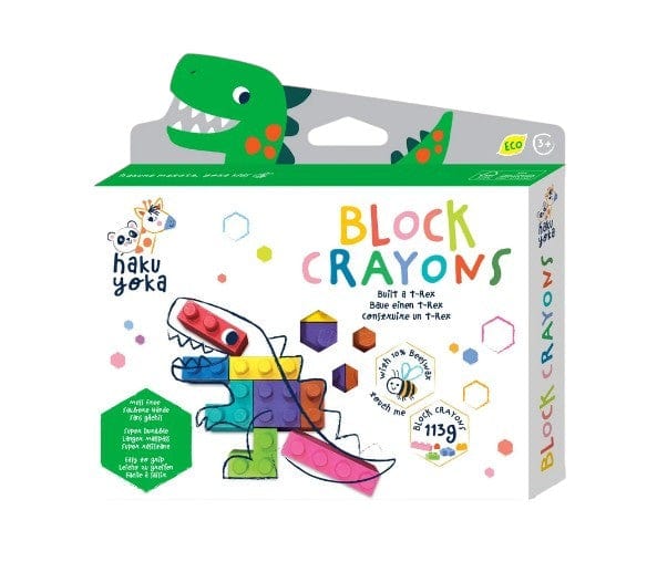 Local Kiwi Deals Haku Yoka: Block Crayons - T-Rex