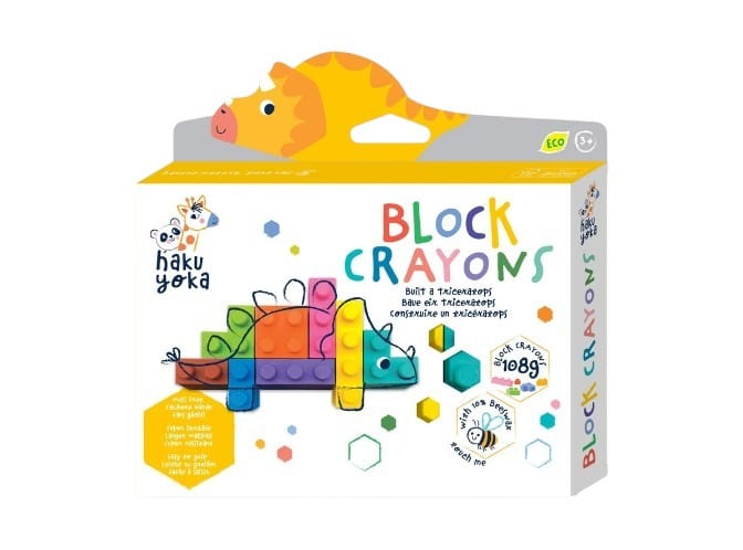 Local Kiwi Deals Haku Yoka: Block Crayons - Triceratops