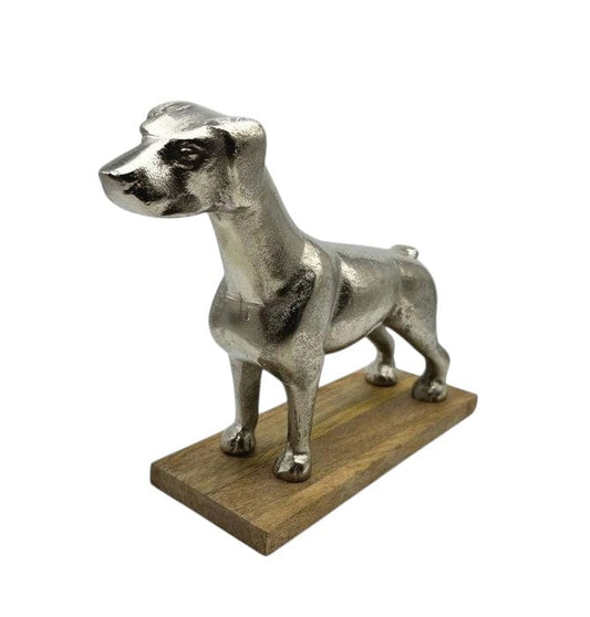 Local Kiwi Deals Handmade Cast Aluminum Table Decor Dog Figurine (MADE IN INDIA)