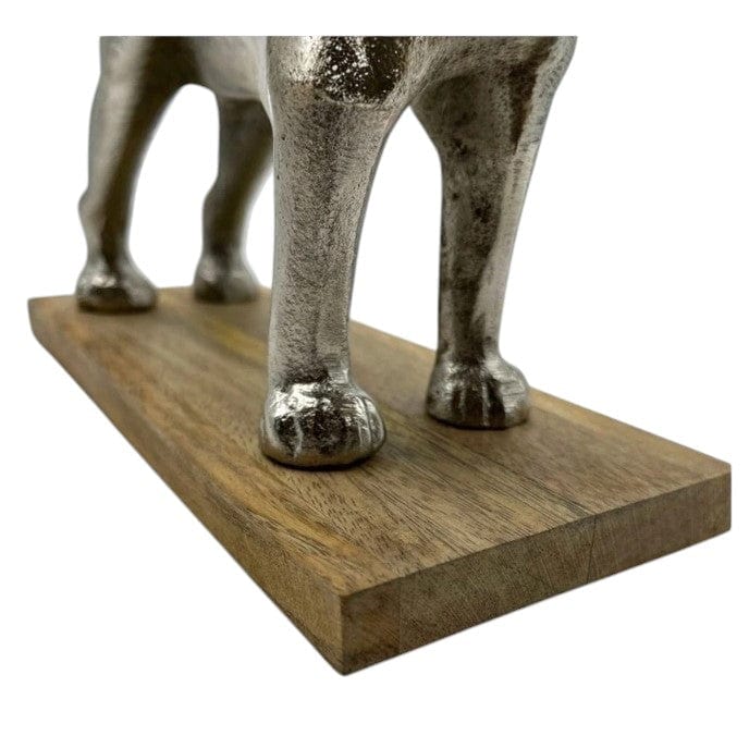 Local Kiwi Deals Handmade Cast Aluminum Table Decor Dog Figurine (MADE IN INDIA)