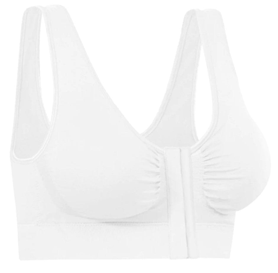 Local Kiwi Deals Health & Beauty LARGE (TOP SIZE 12 -14) WHITE Miracle Bamboo Comfort Bra