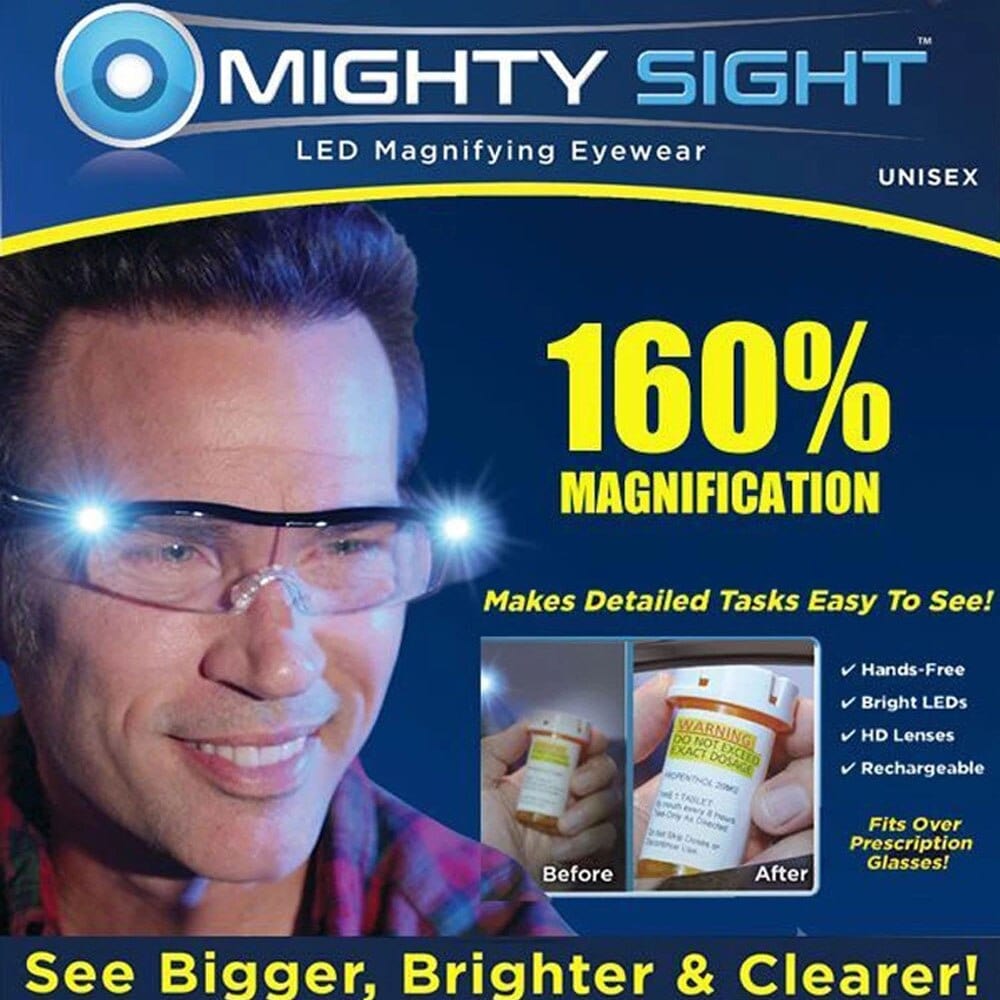 Local Kiwi Deals Health & Beauty Mighty Sight Led Magnifying Eyewear Night Vision Glasses