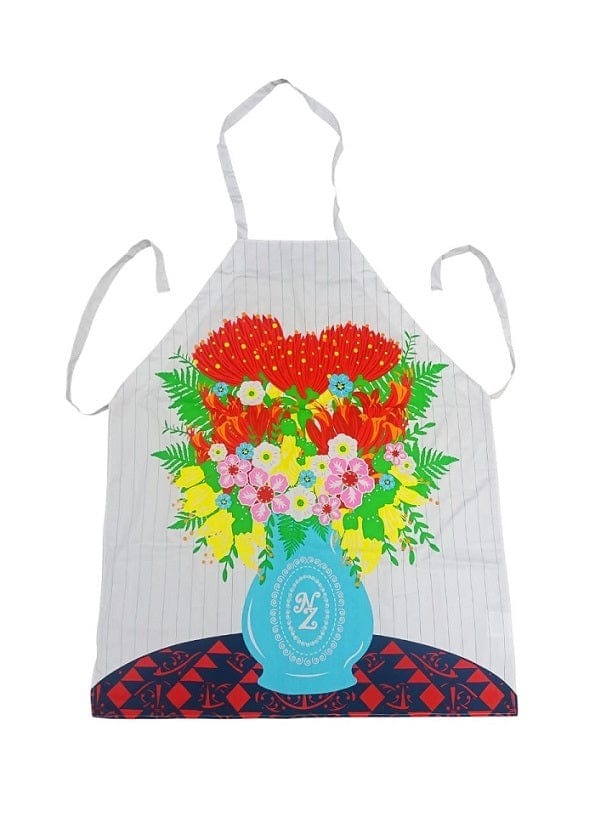 Local Kiwi Deals Hensen & Berry New Zealand Native Flowers Apron