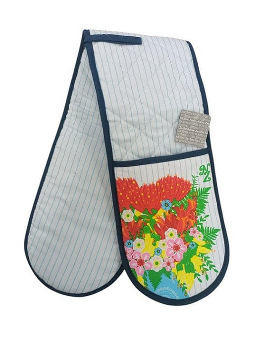 Local Kiwi Deals Hensen & Berry New Zealand Native Flowers Oven Mitt Double Glove