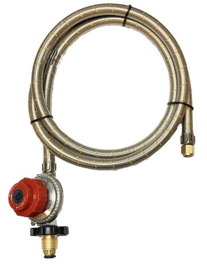 Local Kiwi Deals High Pressure Stainless Steel GAS Adjustable Regulator With Hose 10PSI 69kPa 1.8M