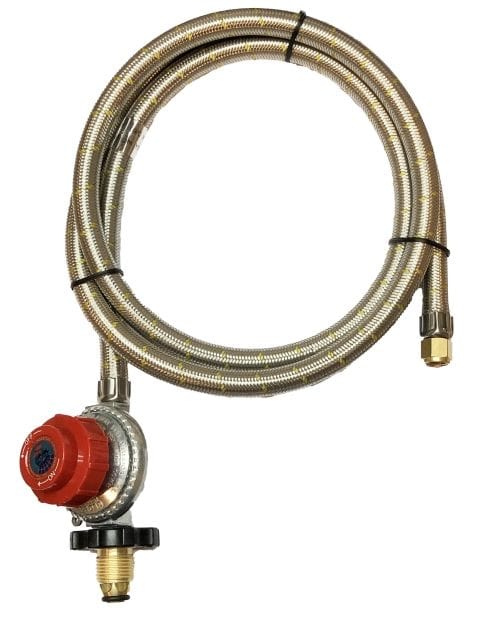 Local Kiwi Deals High Pressure Stainless Steel GAS Adjustable Regulator With Hose 10PSI 69kPa 1.8M