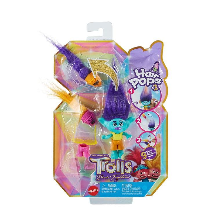 Local Kiwi Deals HNF-12-PURPLE Trolls Hair Pops Assorted