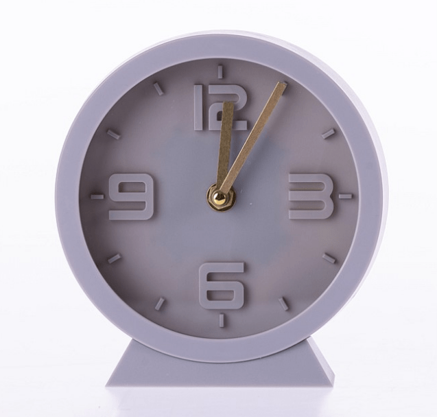 Local Kiwi Deals Home Co. Lara Table Clock Grey