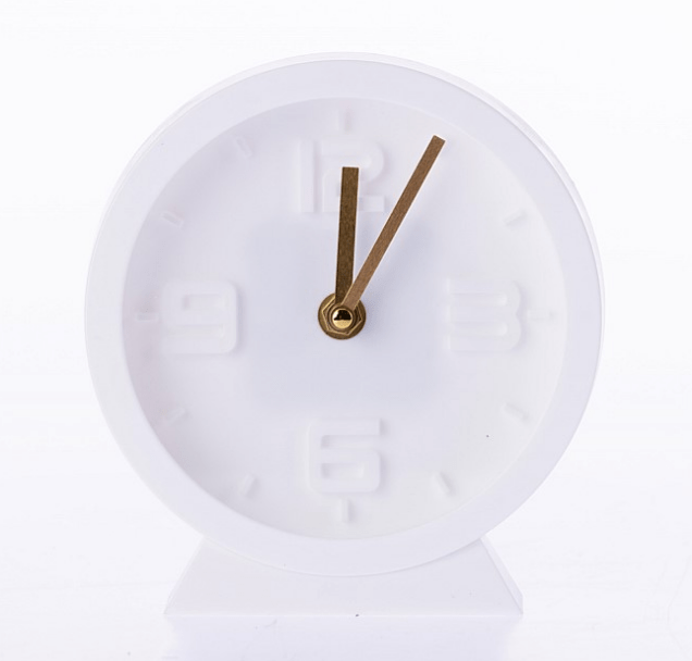 Local Kiwi Deals Home Co. Lara Table Clock White