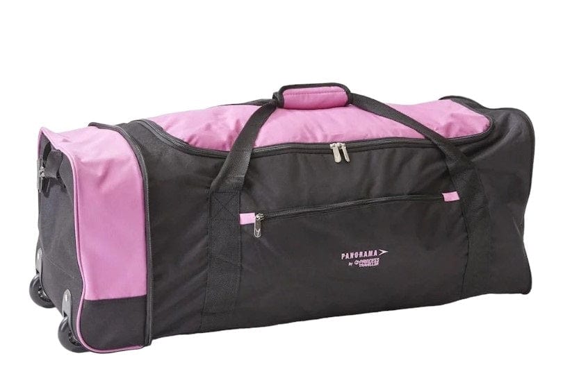 Local Kiwi Deals Homeware Black/Pink Panorama Princess Traveller Folding Duffle Amalfi ll