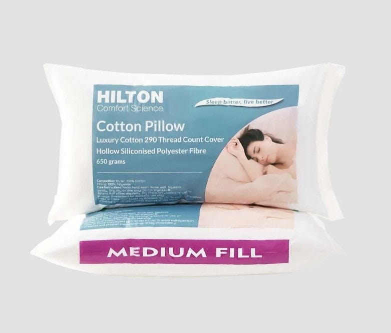 Local Kiwi Deals Homeware Hilton Comfort Science Cotton Medium Pillow