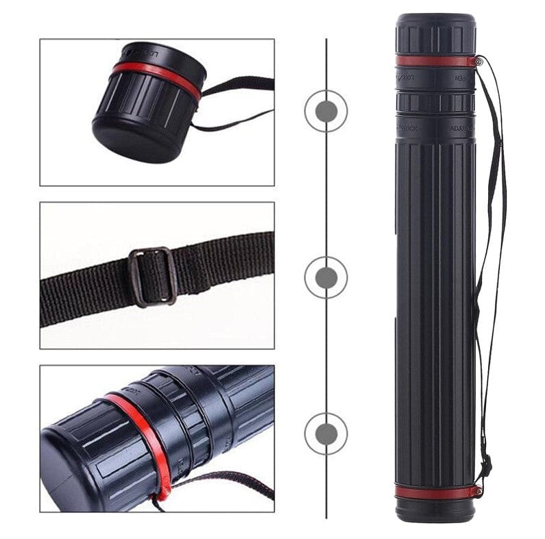 Local Kiwi Deals Homeware Plastic Storage Tube Black 8cm