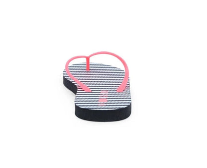 Local Kiwi Deals Homeware Stripes Jandals (BLACK WHITE)