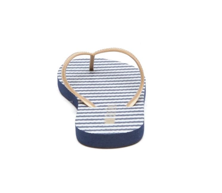 Local Kiwi Deals Homeware Stripes Jandals (NAVY WHITE)
