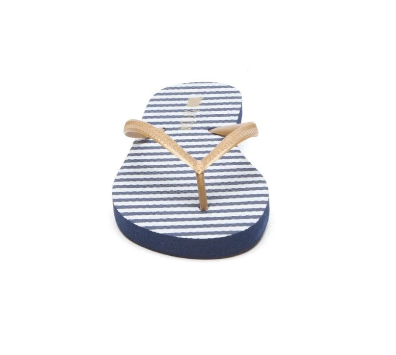 Local Kiwi Deals Homeware Stripes Jandals (NAVY WHITE)