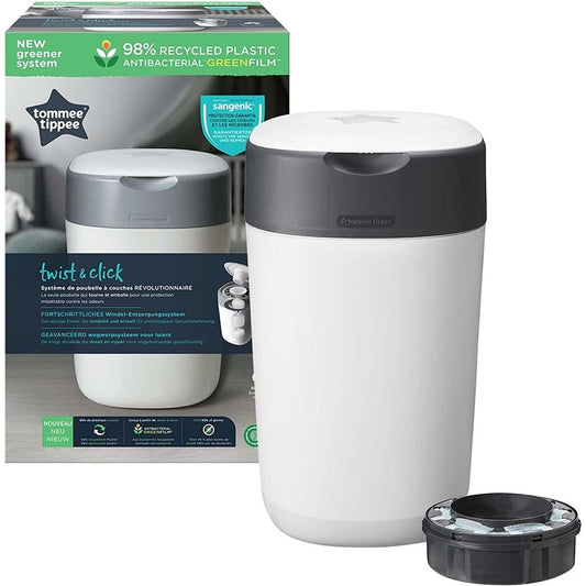 Local Kiwi Deals Kids Tommee Tippee Twist and Click Advanced Nappy Bin