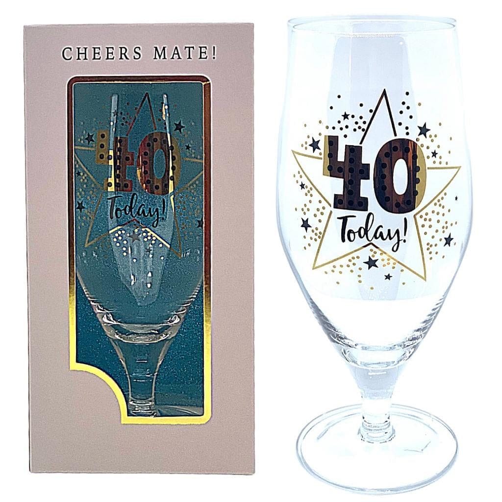 Local Kiwi Deals Kitchen 40 Today Wine Glass for Different Ages and Messages Gift Pack
