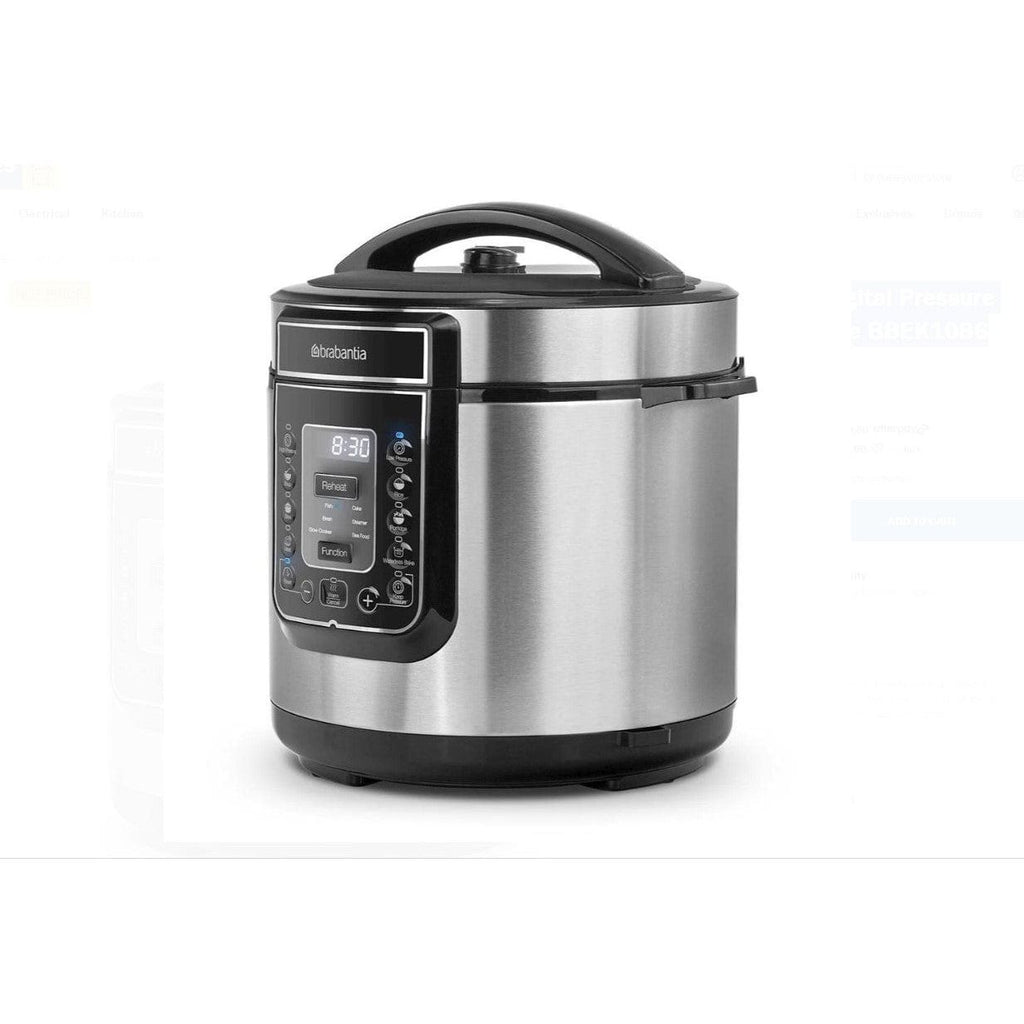 Local Kiwi Deals Kitchen Appliances Brabantia Digital Pressure Cooker 6 Litre BBEK1086