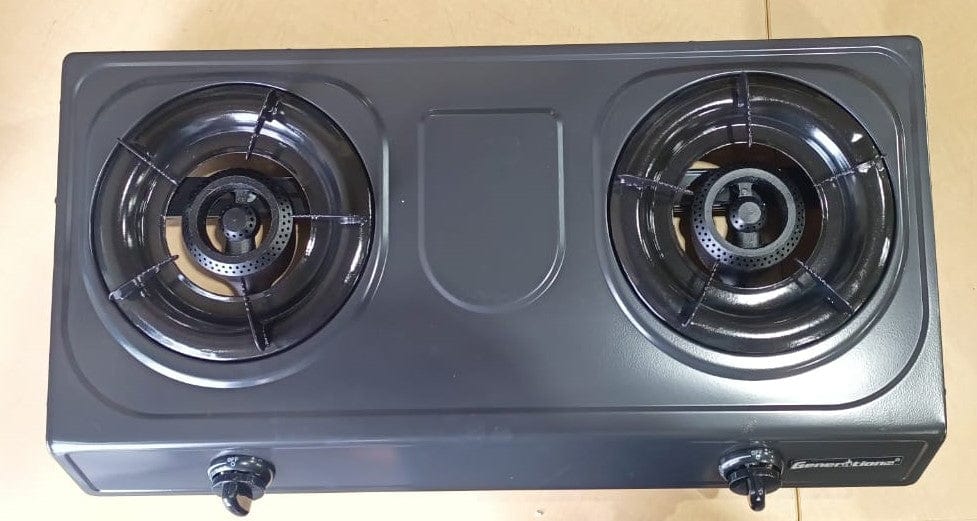 Local Kiwi Deals Kitchen Appliances HT-G-2062 Auto Ignition Table Top Double Burner LPG Gas Stove Cooker Powder Coated Panel