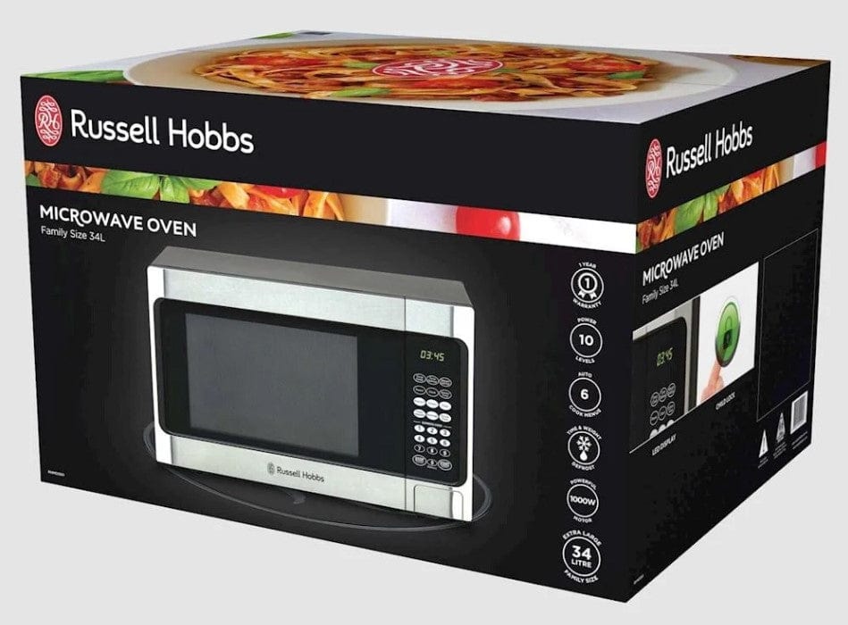 Local Kiwi Deals Kitchen Appliances Russell Hobbs Family Microwave 34 Litre 1100 Watt RHMO300