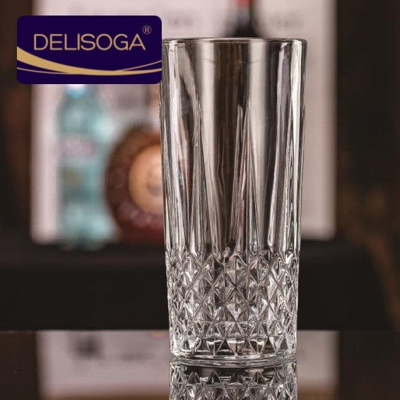 Local Kiwi Deals Kitchen & Dining DELISOGA CRYSTAL HIGHBALL GLASS 330ML 6 PCS (DSKB028-3)