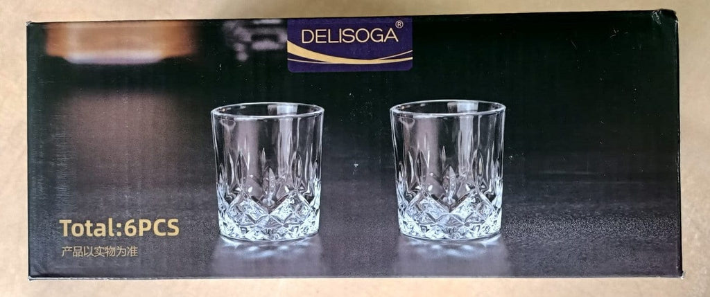 Local Kiwi Deals Kitchen & Dining DELISOGA CRYSTAL SUNRISE GLASS 218ML 6 PCS (DSKB036-1)