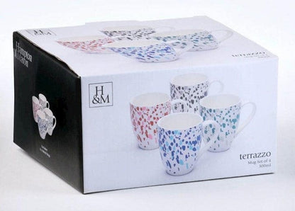 Local Kiwi Deals Kitchen & Dining Hampton & Mason Terazzo Coffee Mugs 300ml 4pk