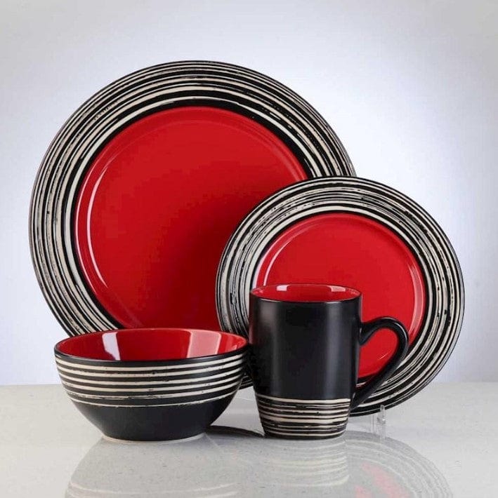 Local Kiwi Deals Kitchen & Dining Thomson Tahiti Carmine Dinnerset 16pc