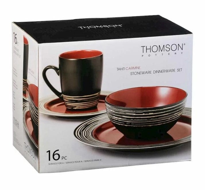 Local Kiwi Deals Kitchen & Dining Thomson Tahiti Carmine Dinnerset 16pc