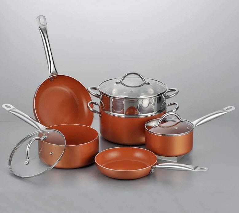 Local Kiwi Deals Kitchen Hampton & Mason Non Stick Cookware Copper 6 piece