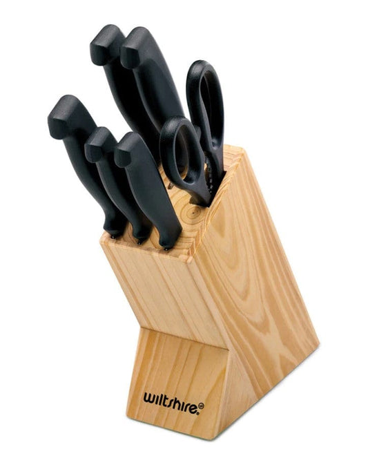 Local Kiwi Deals Kitchen Knives Wiltshire Laser Edge Knife Block Set 7 Piece